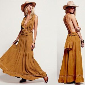 JEN'S PIRATE BOOTY Trailing Jade Maxi Dress size L